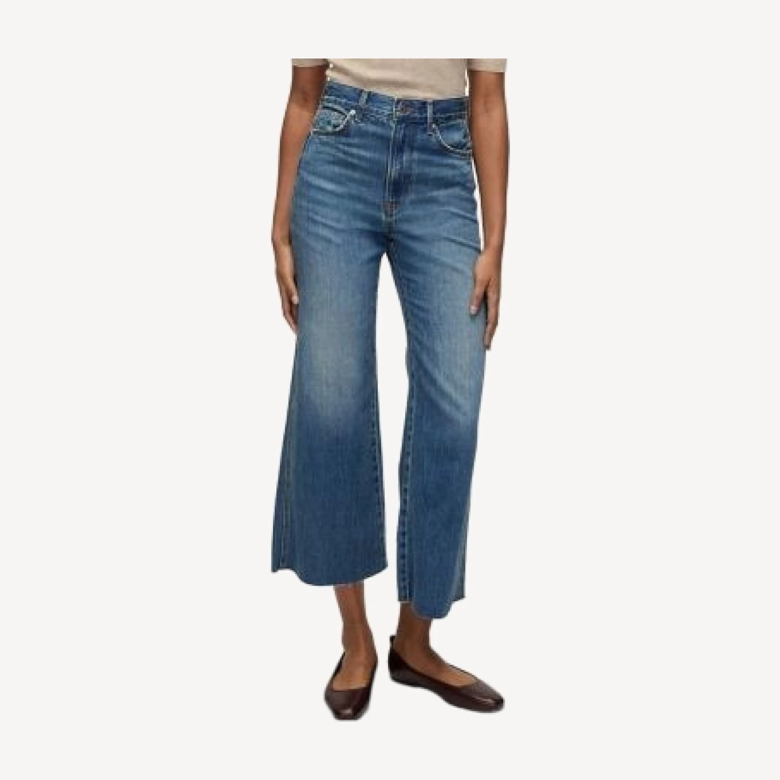 Veronica Beard Taylor High Rise Ankle Flare Leg Jeans in Rebel Moon
