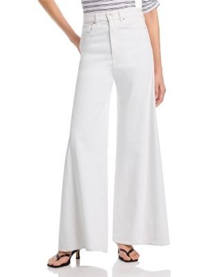 Veronica Beard Vicki High Rise Extra Wide Leg Jeans in White