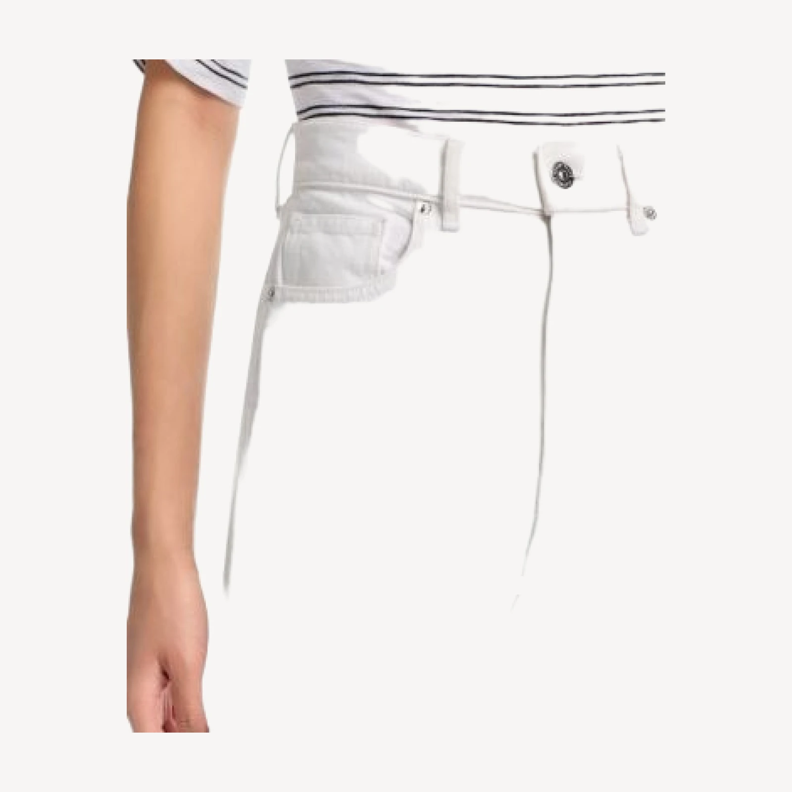 Veronica Beard Vicki High Rise Extra Wide Leg Jeans in White