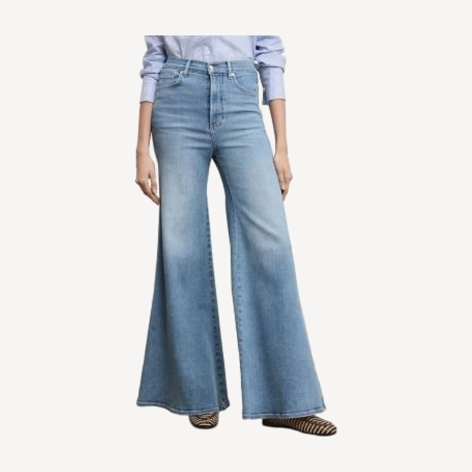 Veronica Beard Jesse High Rise Ultra Flare Leg Jeans in Big Splash