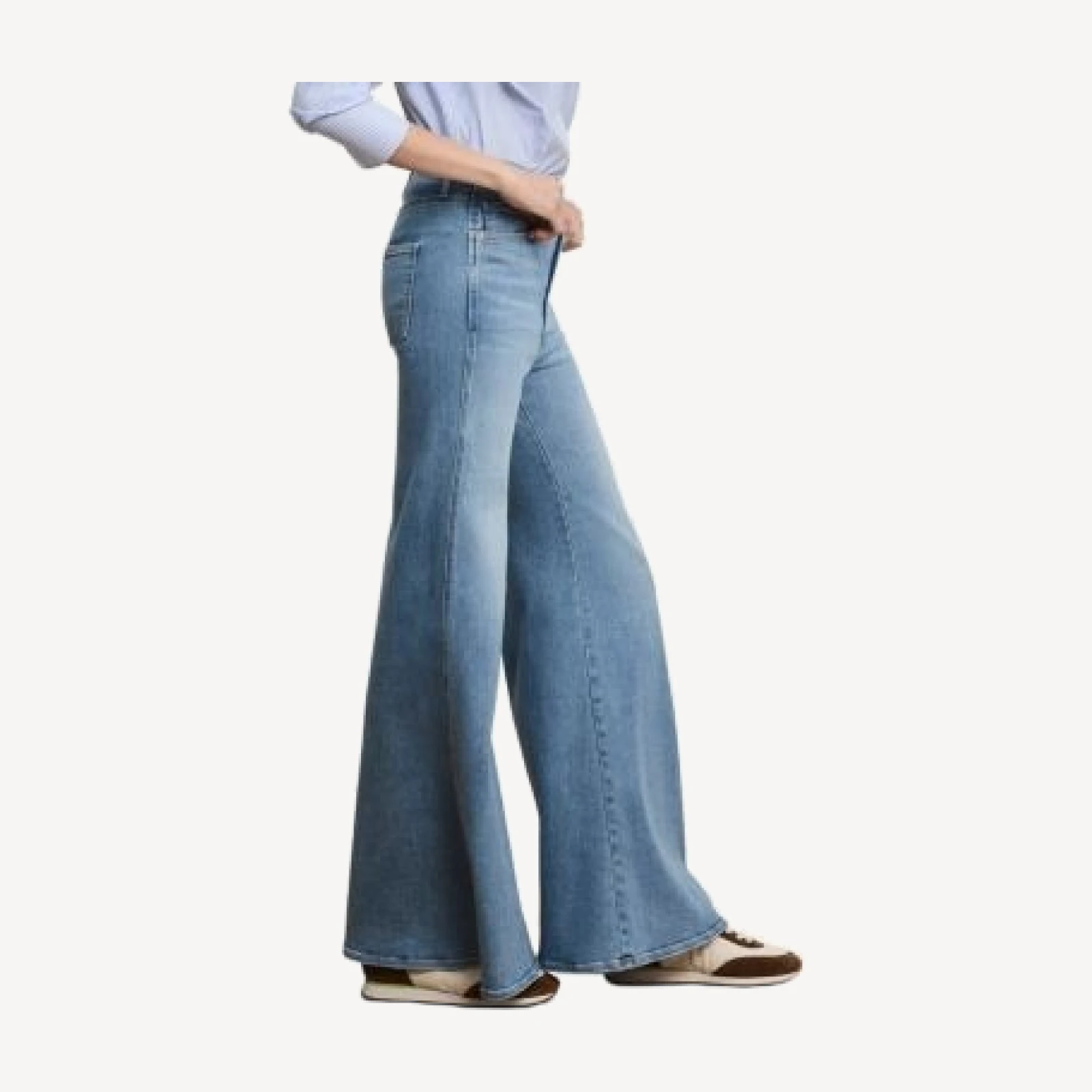 Veronica Beard Jesse High Rise Ultra Flare Leg Jeans in Big Splash