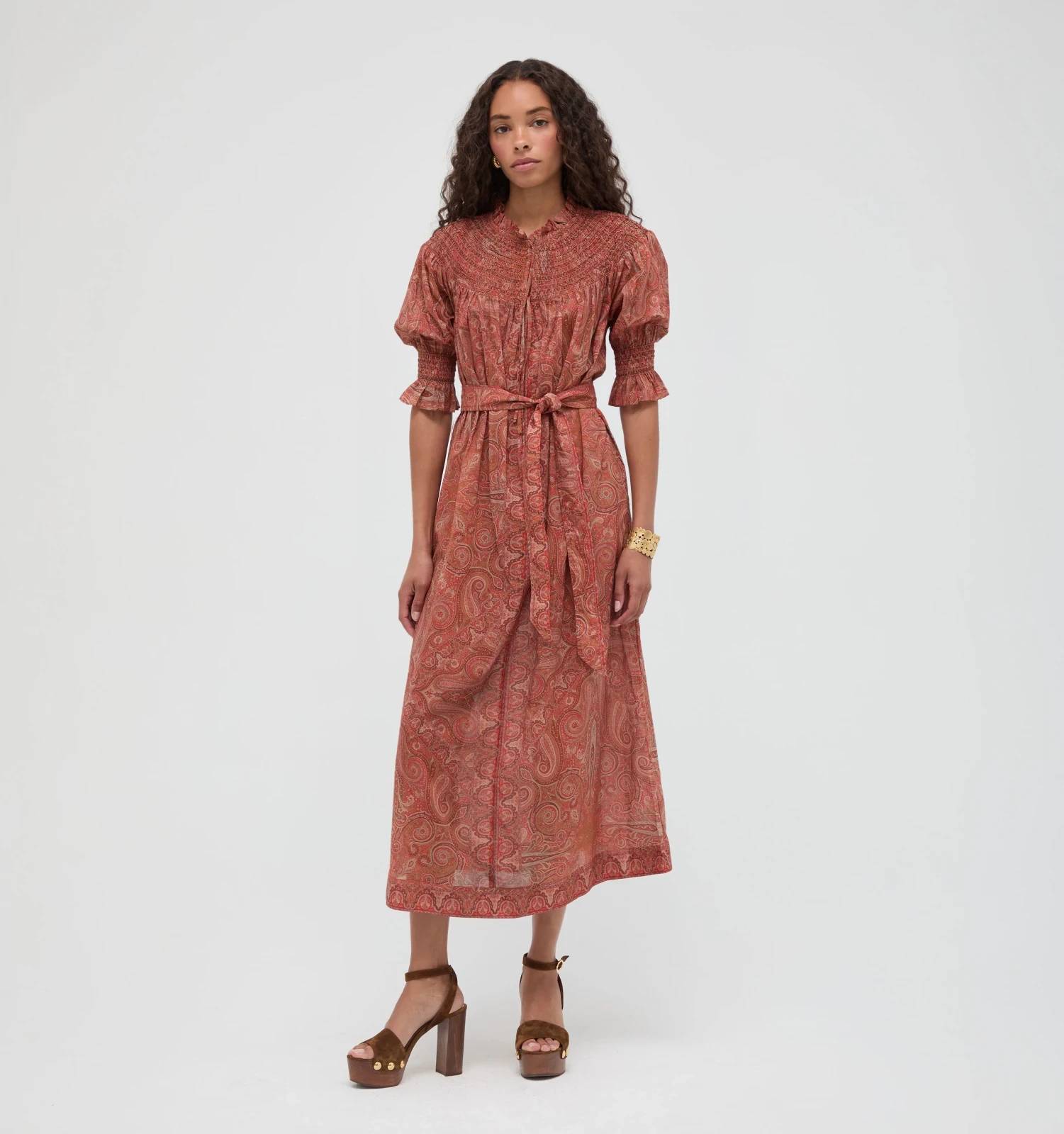 The Zinnia Maxi Dress - Cypress Paisley