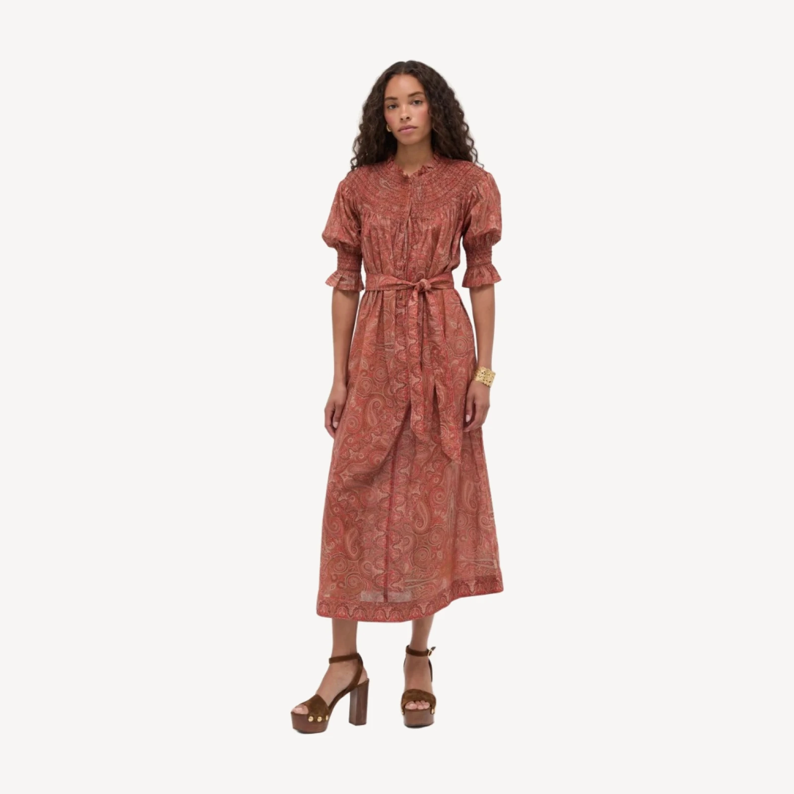 The Zinnia Maxi Dress - Cypress Paisley