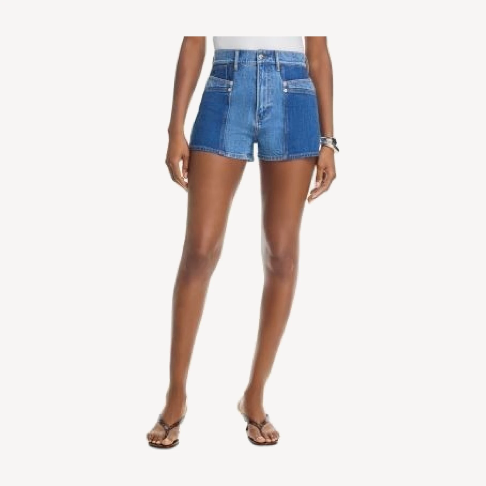 Veronica Beard Elijah Colorblocked Shorts