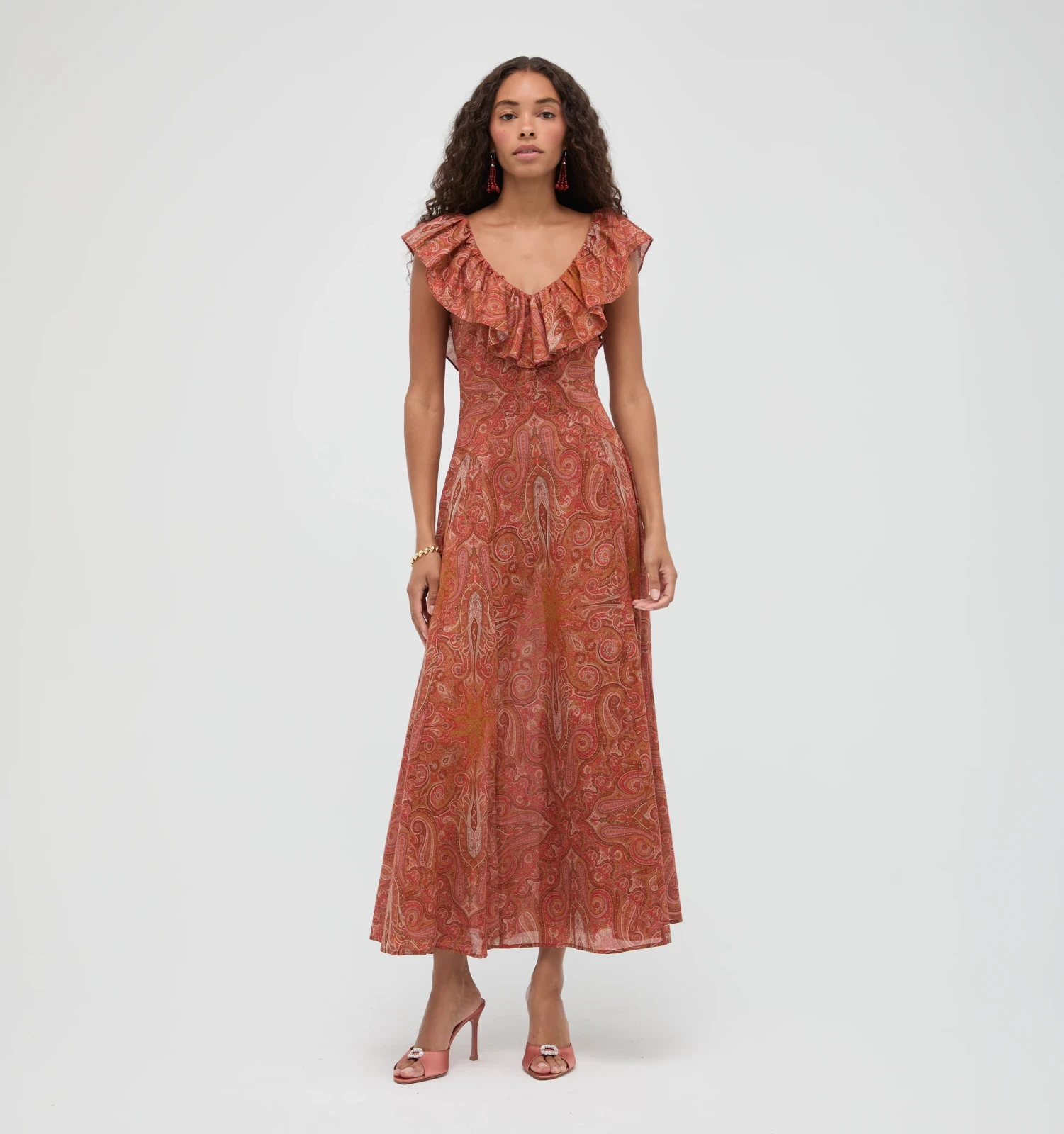 The Milani Dress - Cypress Paisley