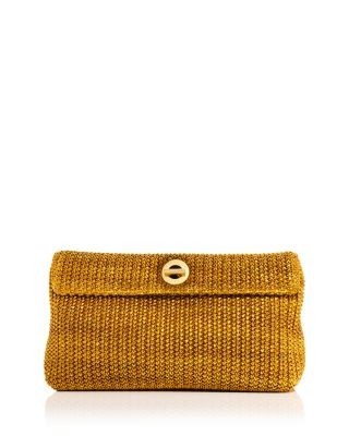 Veronica Beard Anchor Raffia Effect Clutch