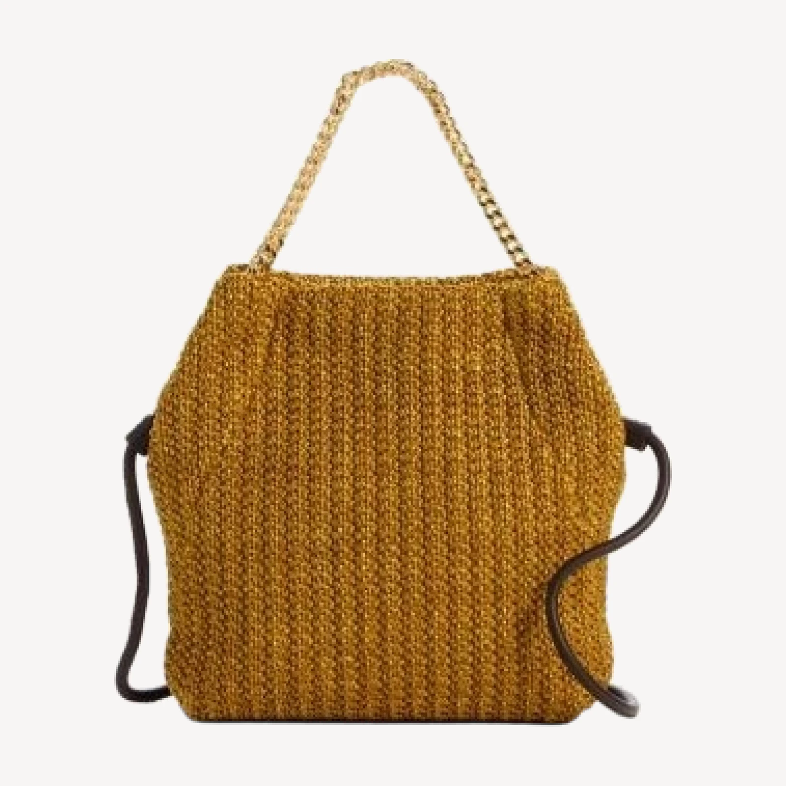Veronica Beard Small Slouch Small Raffia Shoulder Bag