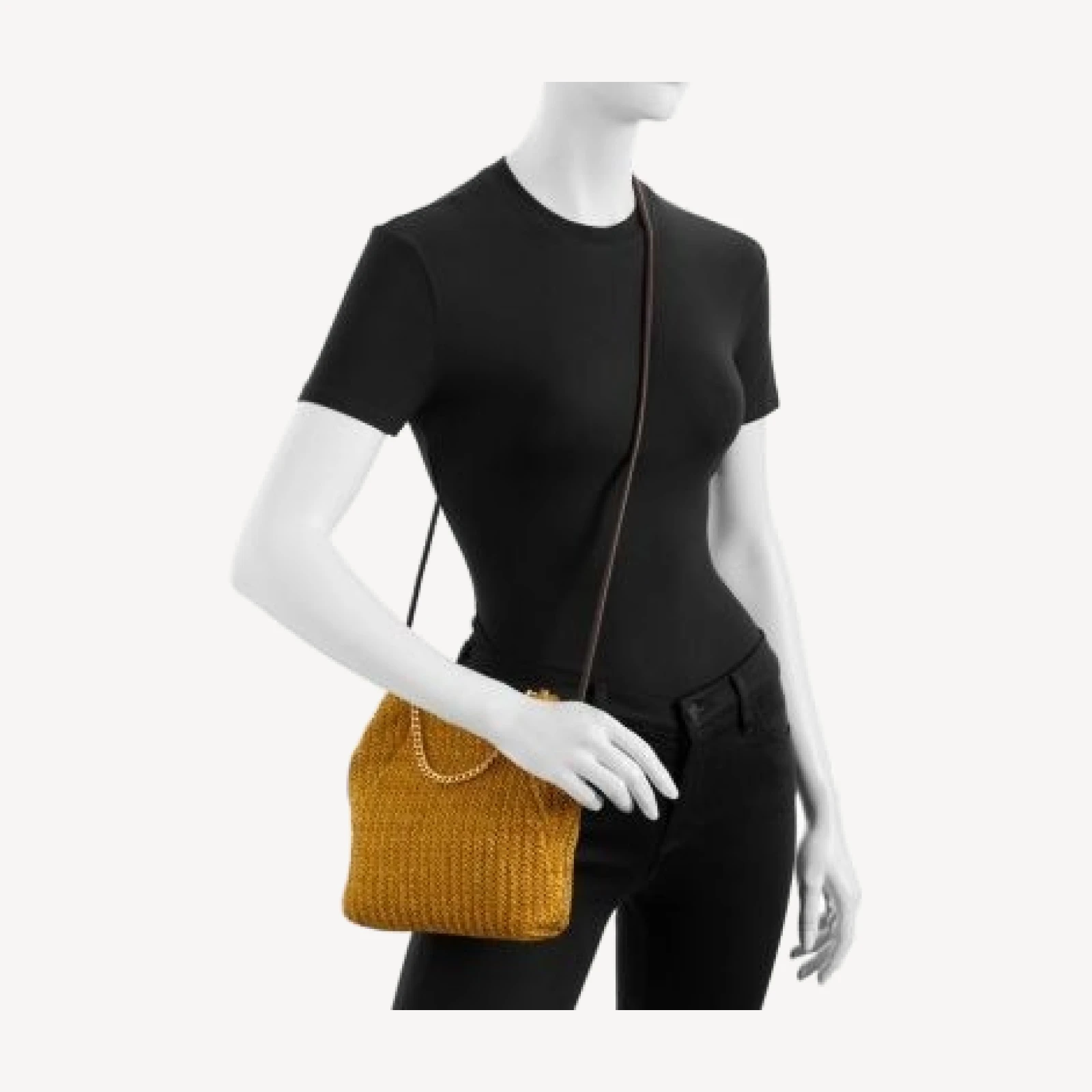 Veronica Beard Small Slouch Small Raffia Shoulder Bag