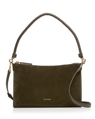 Veronica Beard Vida Small Suede Shoulder Bag