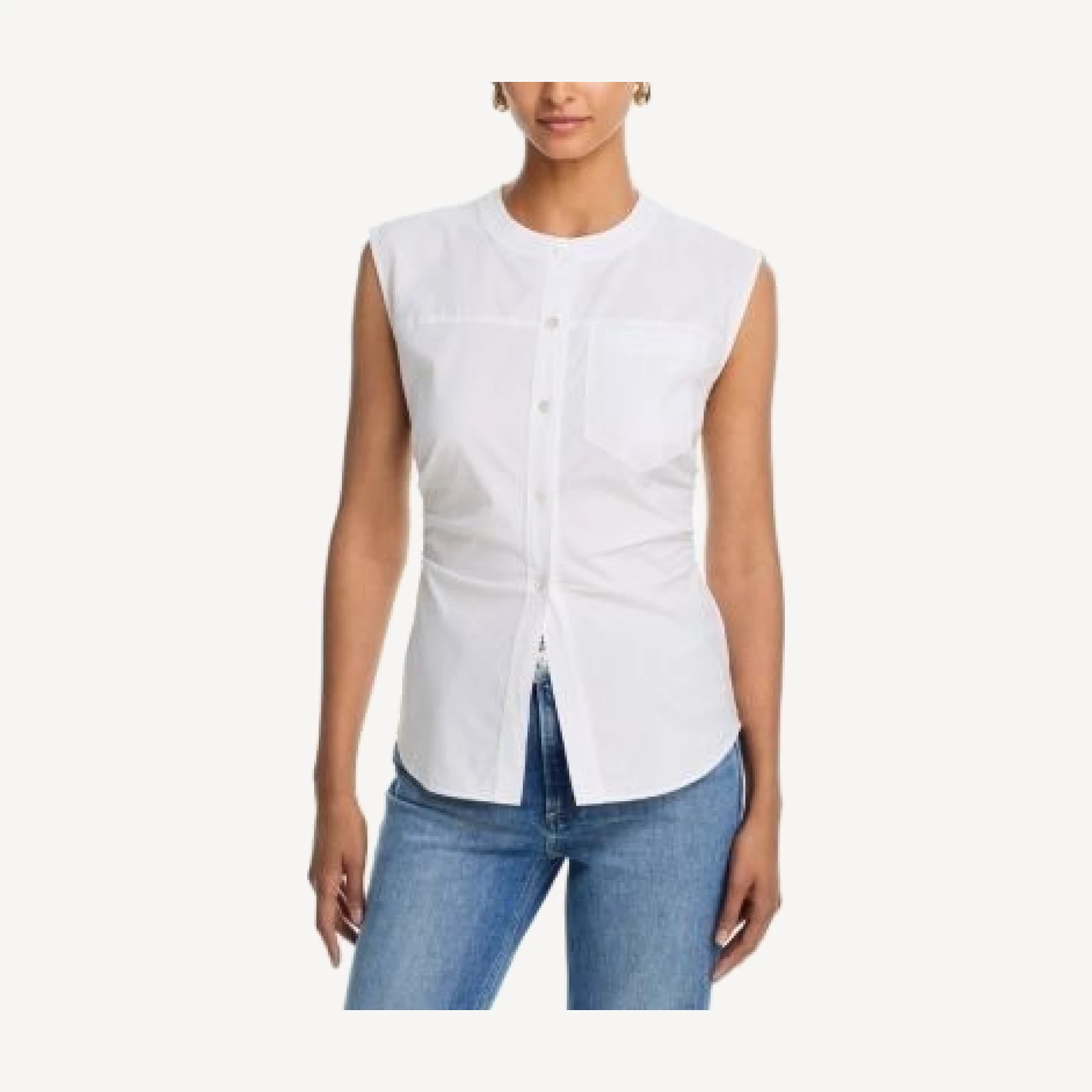 Veronica Beard Harini Cotton Stretch Top