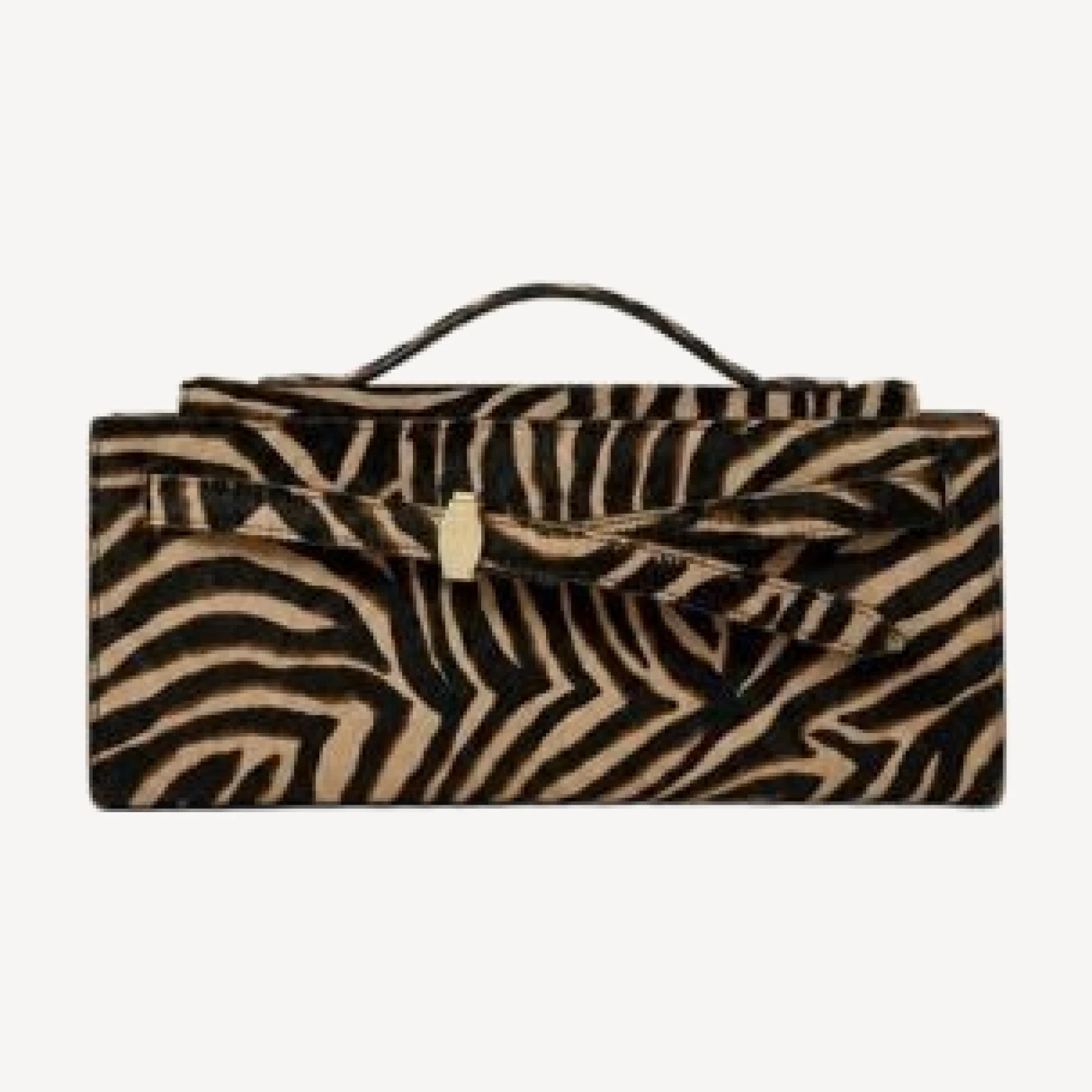 Veronica Beard Ziger Calf Hair Top Handle Clutch