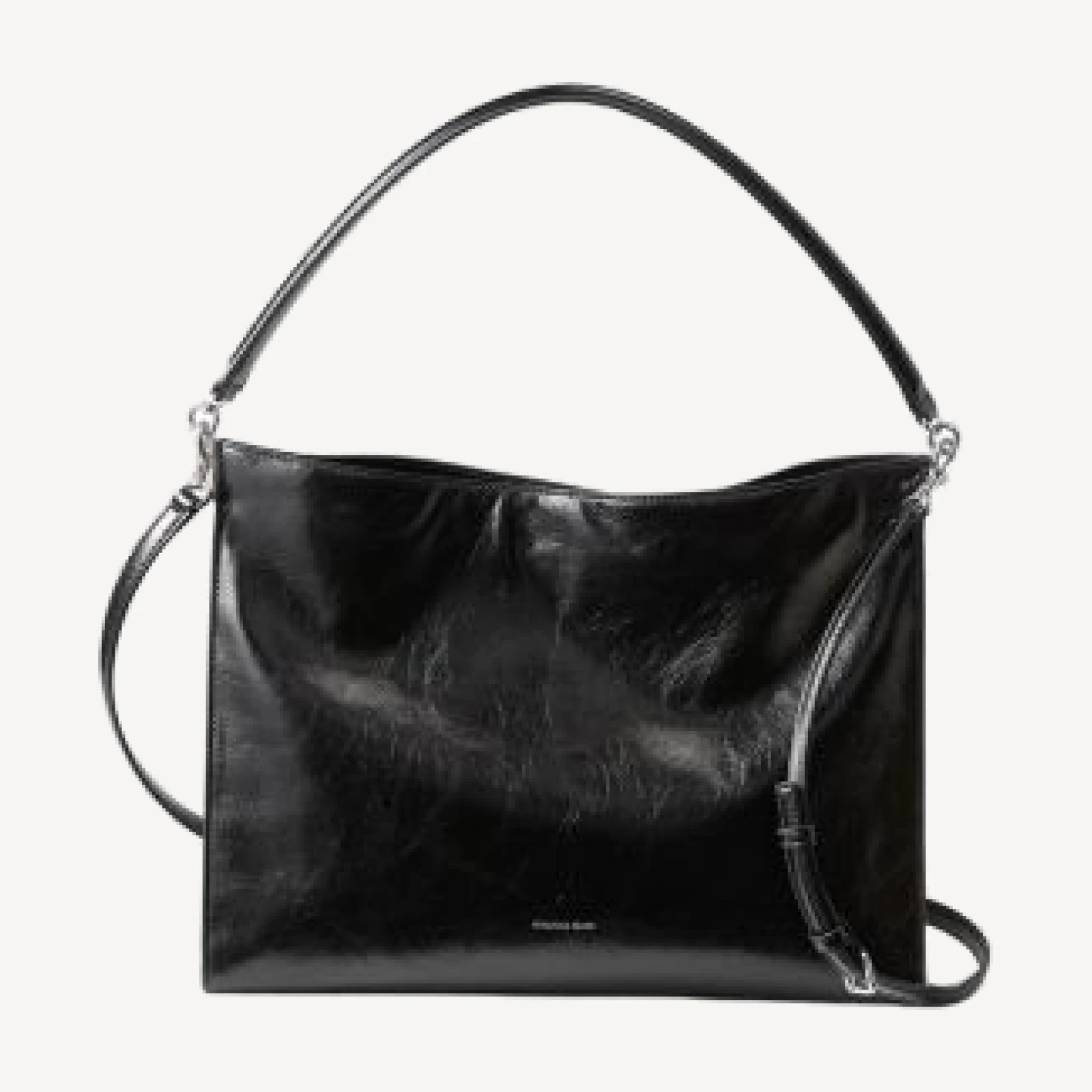 Veronica Beard Crinkle Leather Shoulder Bag