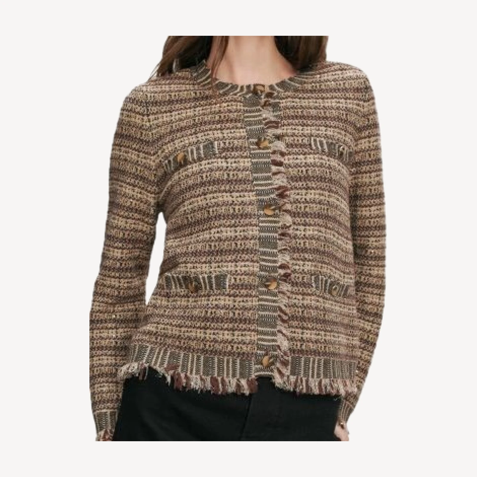 Veronica Beard Sariyah Button Front Knit Jacket