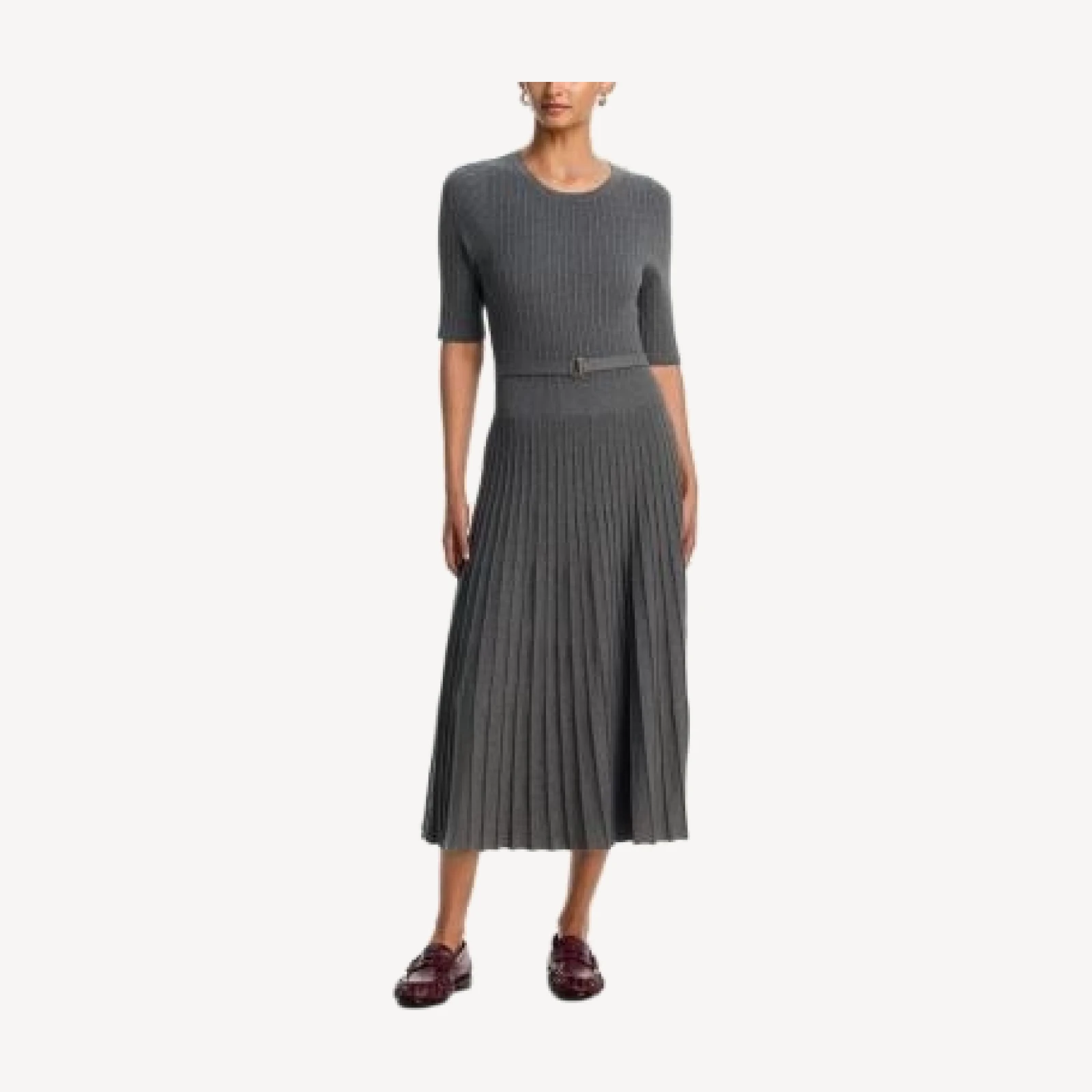 Veronica Beard Elthea Belted Midi Dress