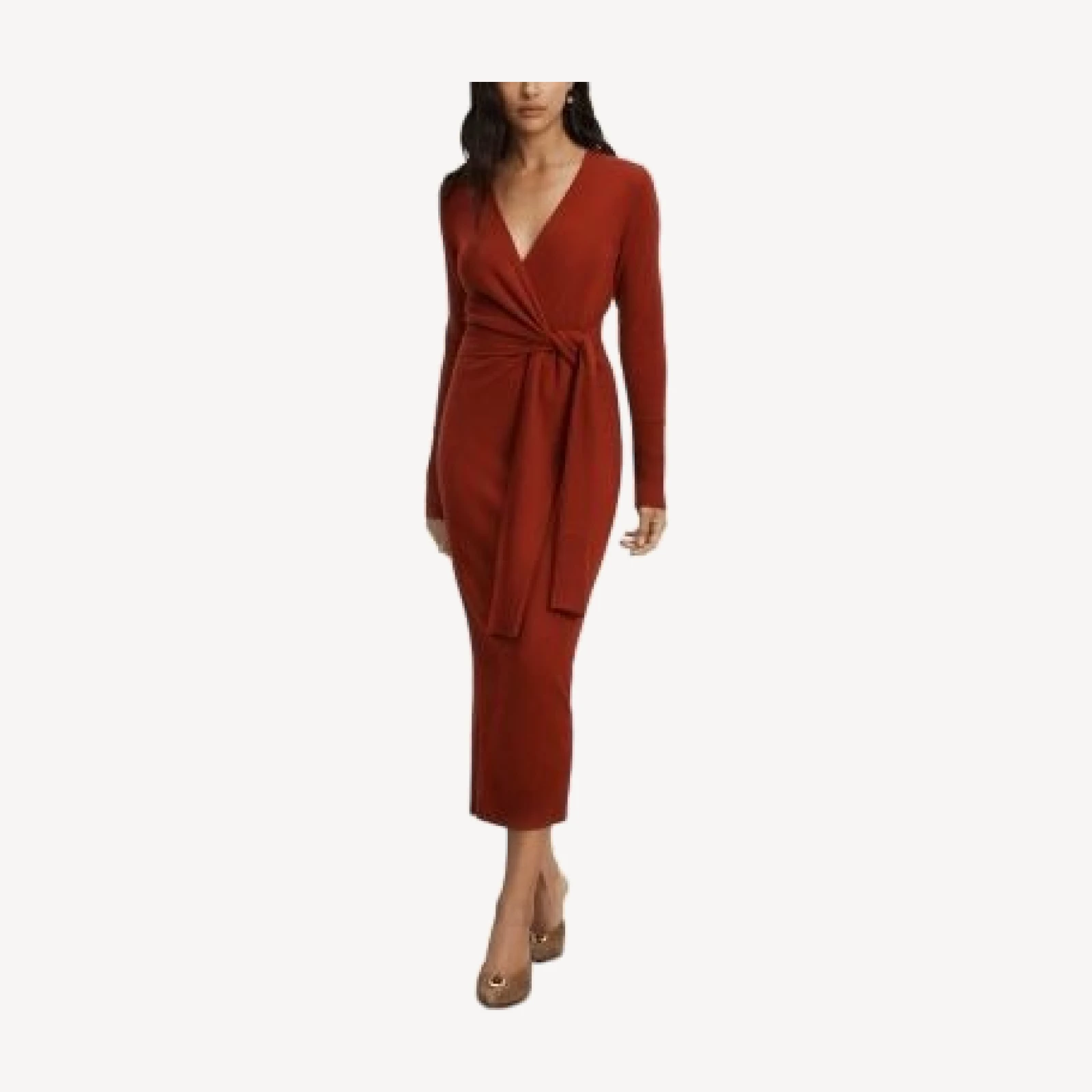 Veronica Beard Salomez Wool & Cashmere Wrap Dress
