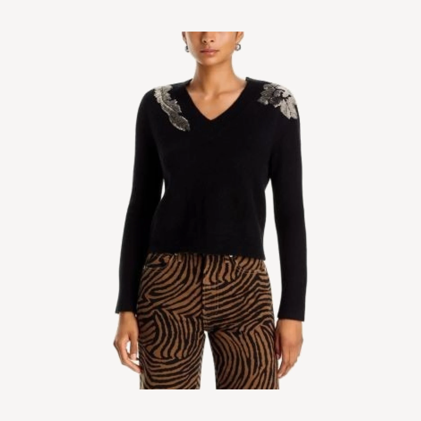 Veronica Beard Saelith Embellished Sweater