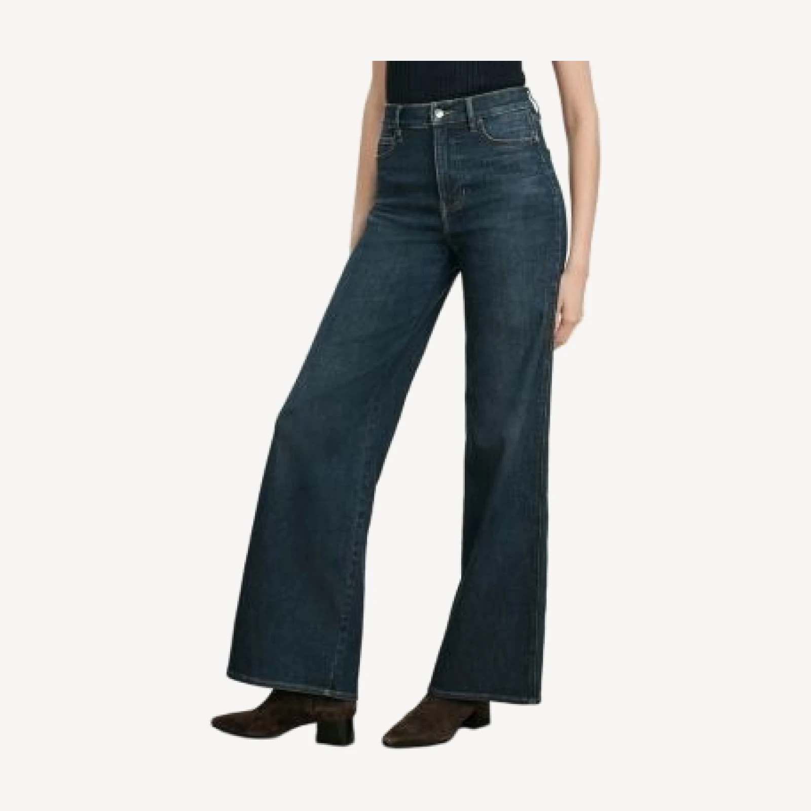 Veronica Beard Taylor High Rise Wide Leg Jeans in Sweet Dream