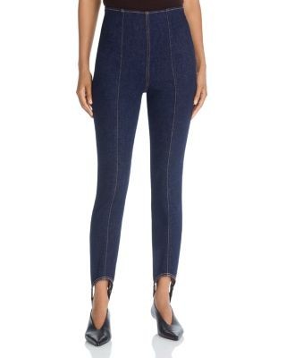 Veronica Beard Lydia High Rise Stirrup Jeans in Indigo Rinse