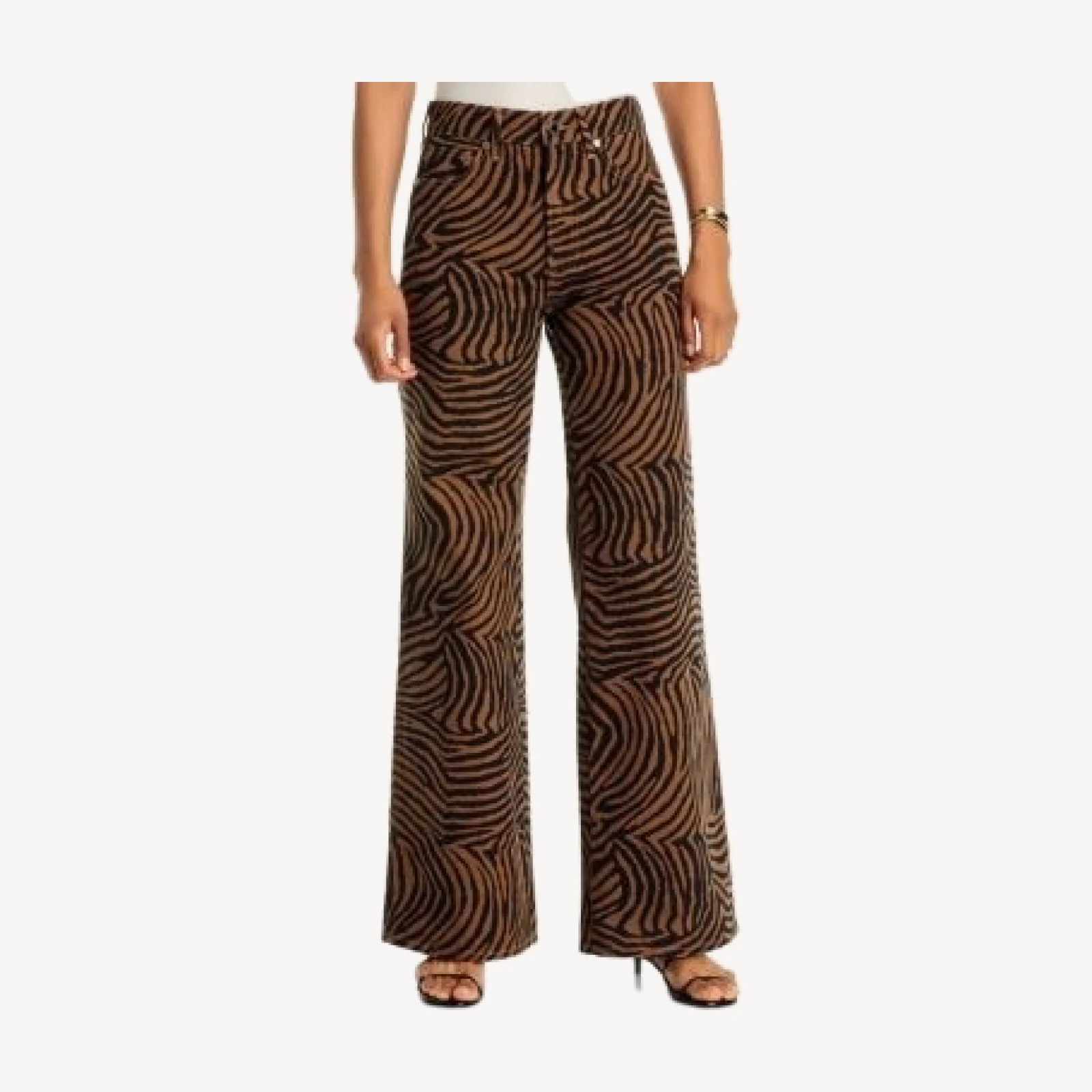 Veronica Beard Kasey High Rise Wide Leg Jeans in Ochre Black