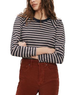 Veronica Beard Mason Cotton Blend Baseball Tee