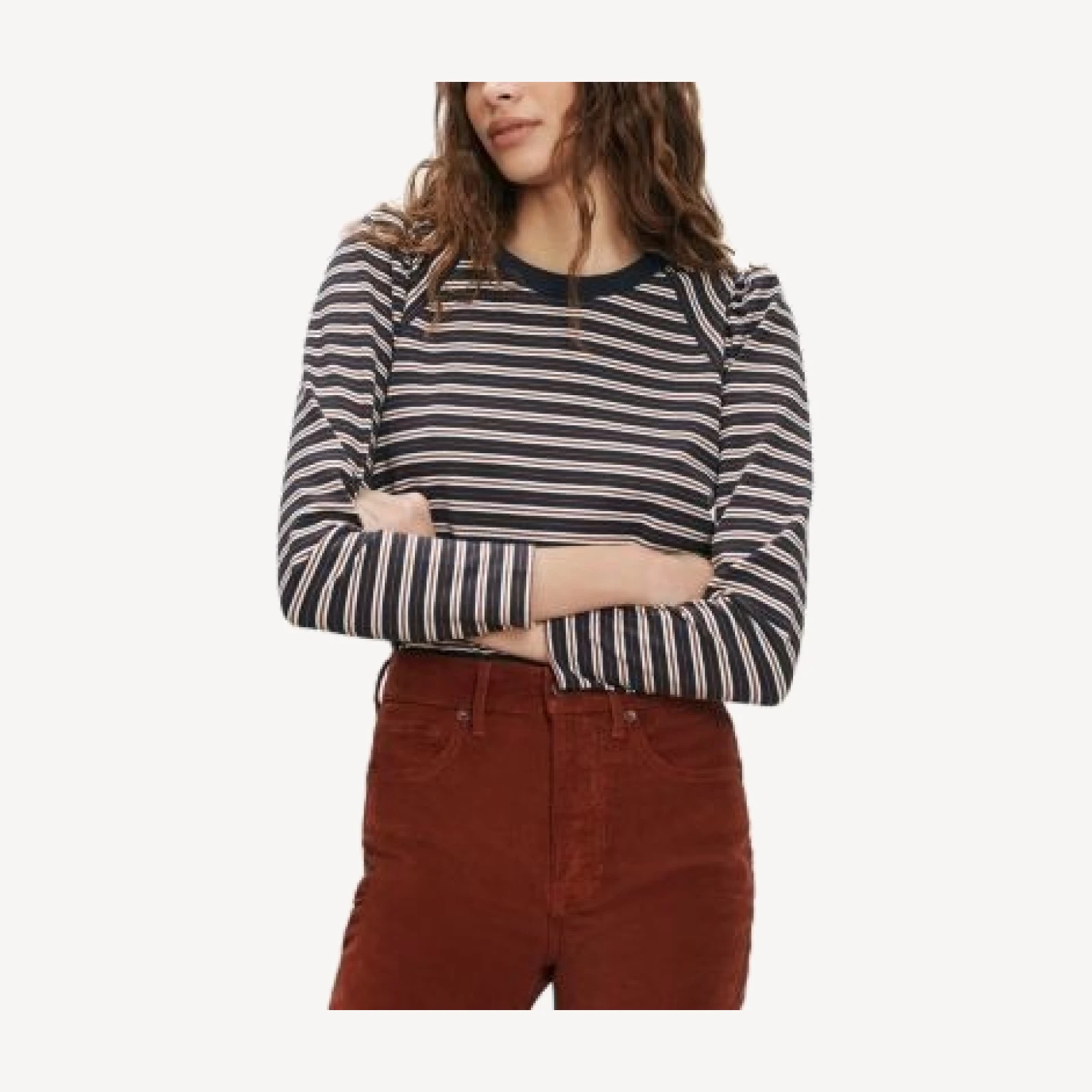 Veronica Beard Mason Cotton Blend Baseball Tee
