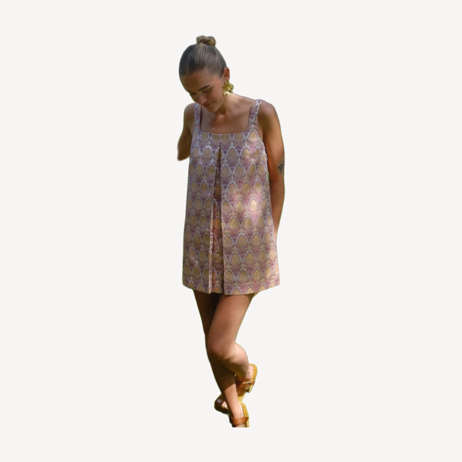 The Jasper Dress - Pimlico Foulard Ivory Multi