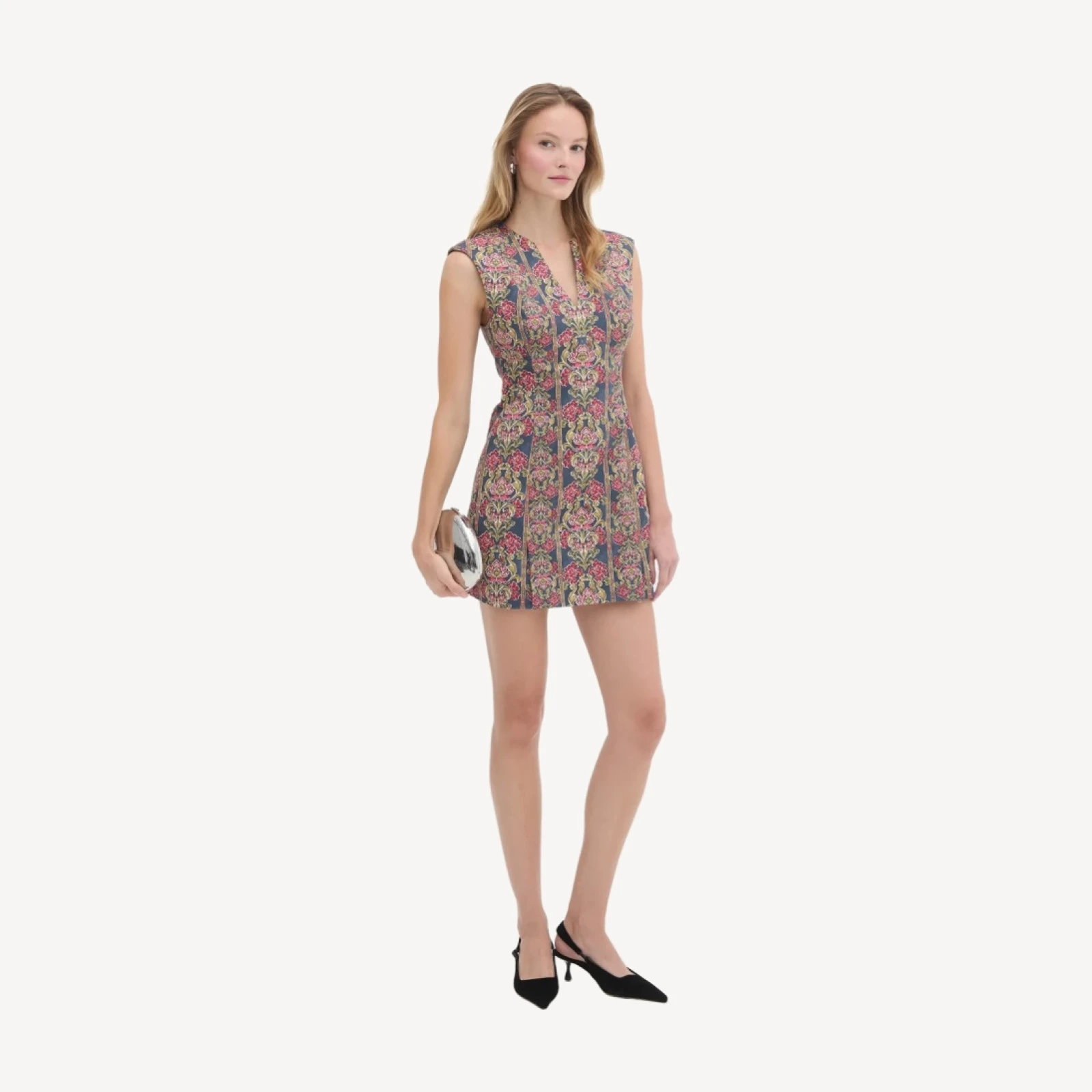 The Holly Dress - Stowell Medallion Stripe