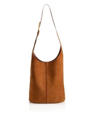 Veronica Beard Large Loop Suede Shoulder Bag