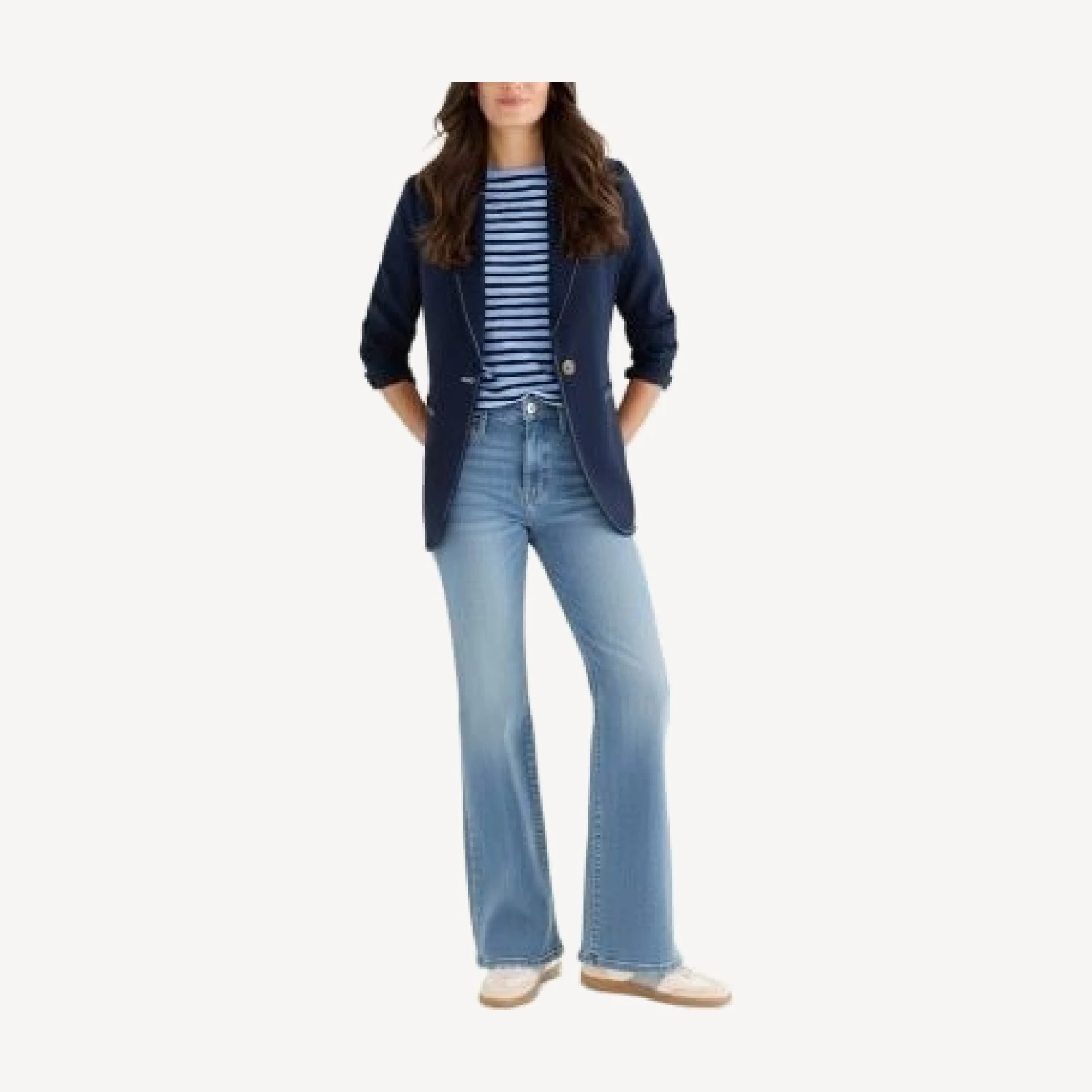 Nic+Zoe Vantage Wide Leg Jeans in Coastline