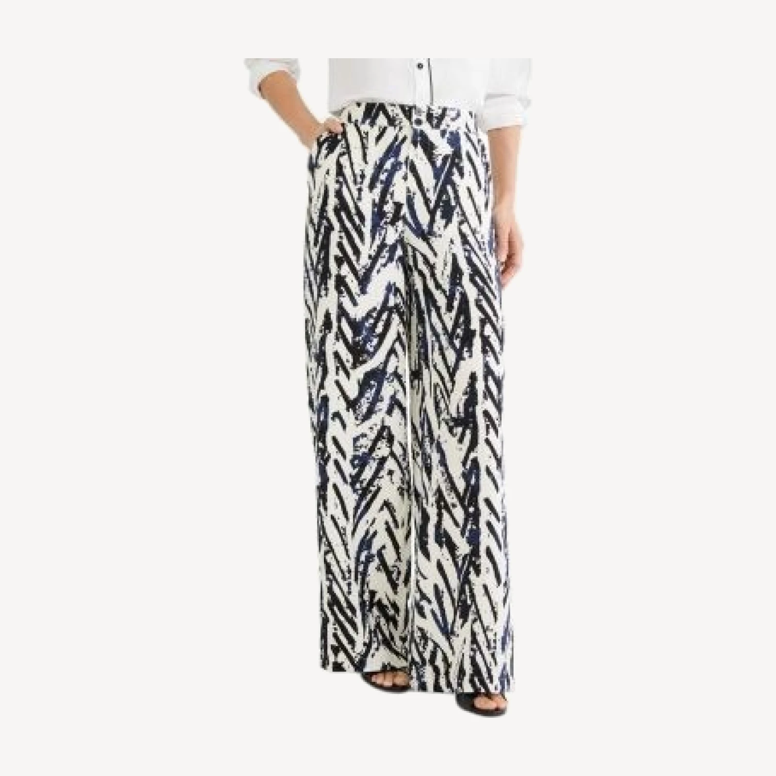 Nic+Zoe Crosshatch Wide Leg Pants