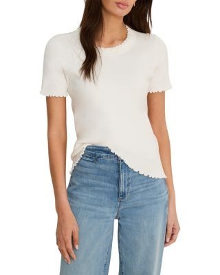 Nic+Zoe Ruffle Trim Sweater Tee