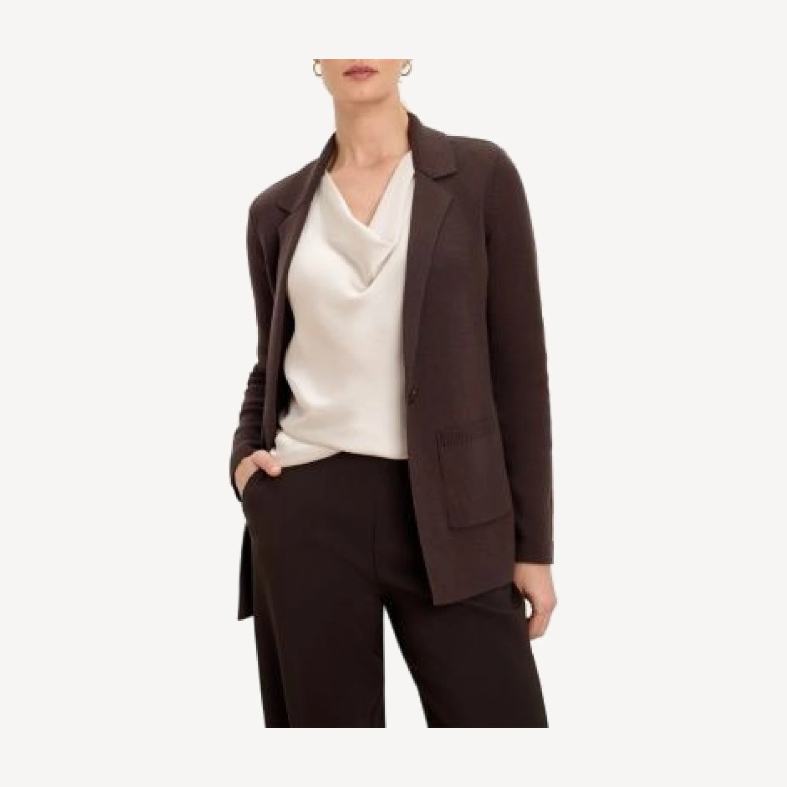 Nic+Zoe Cotton Blend Knit Blazer