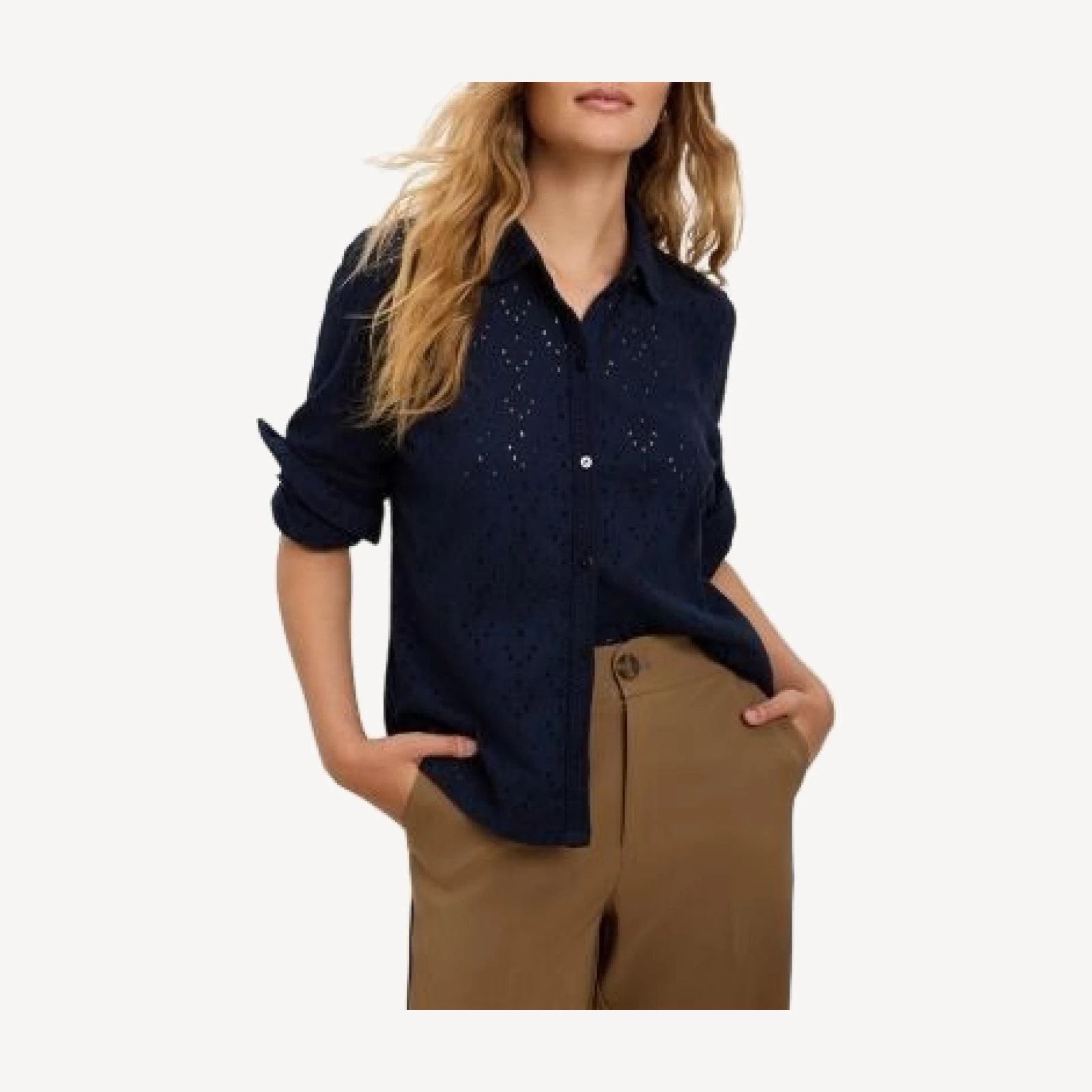 Nic+Zoe Knit Eyelet Shirt