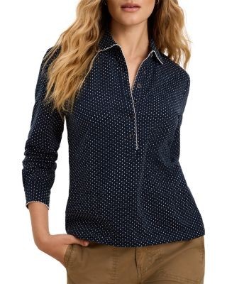 Nic+Zoe Derby Dot Polo Top