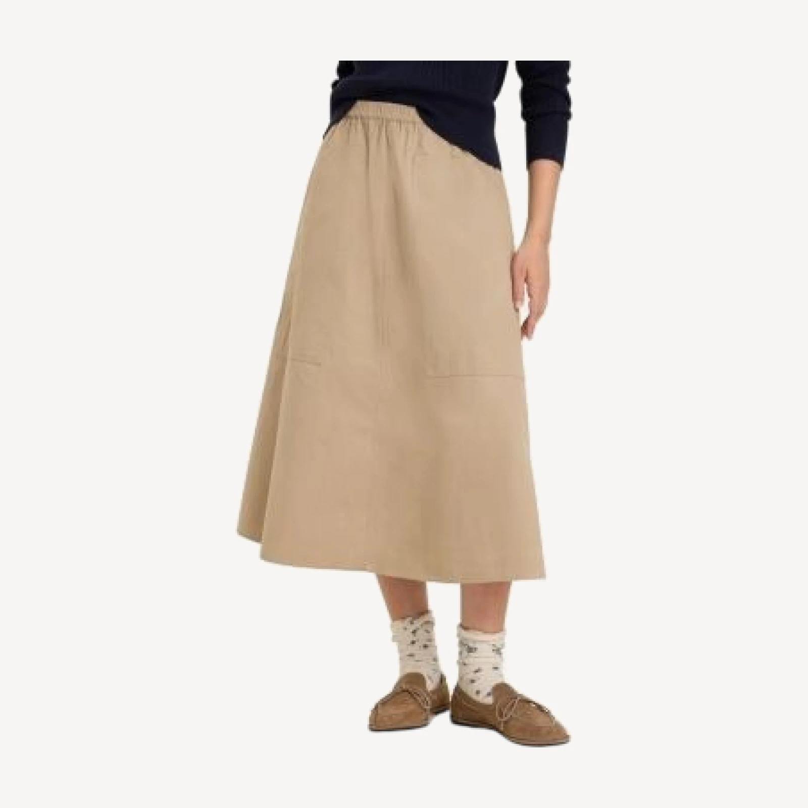Nic+Zoe Twill Cargo Midi Skirt