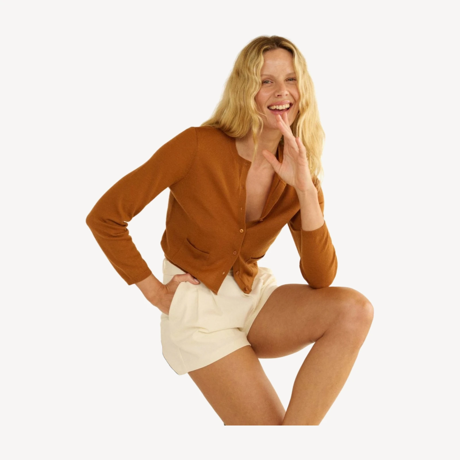 CASMIA CARDIGAN -- COCONUT
