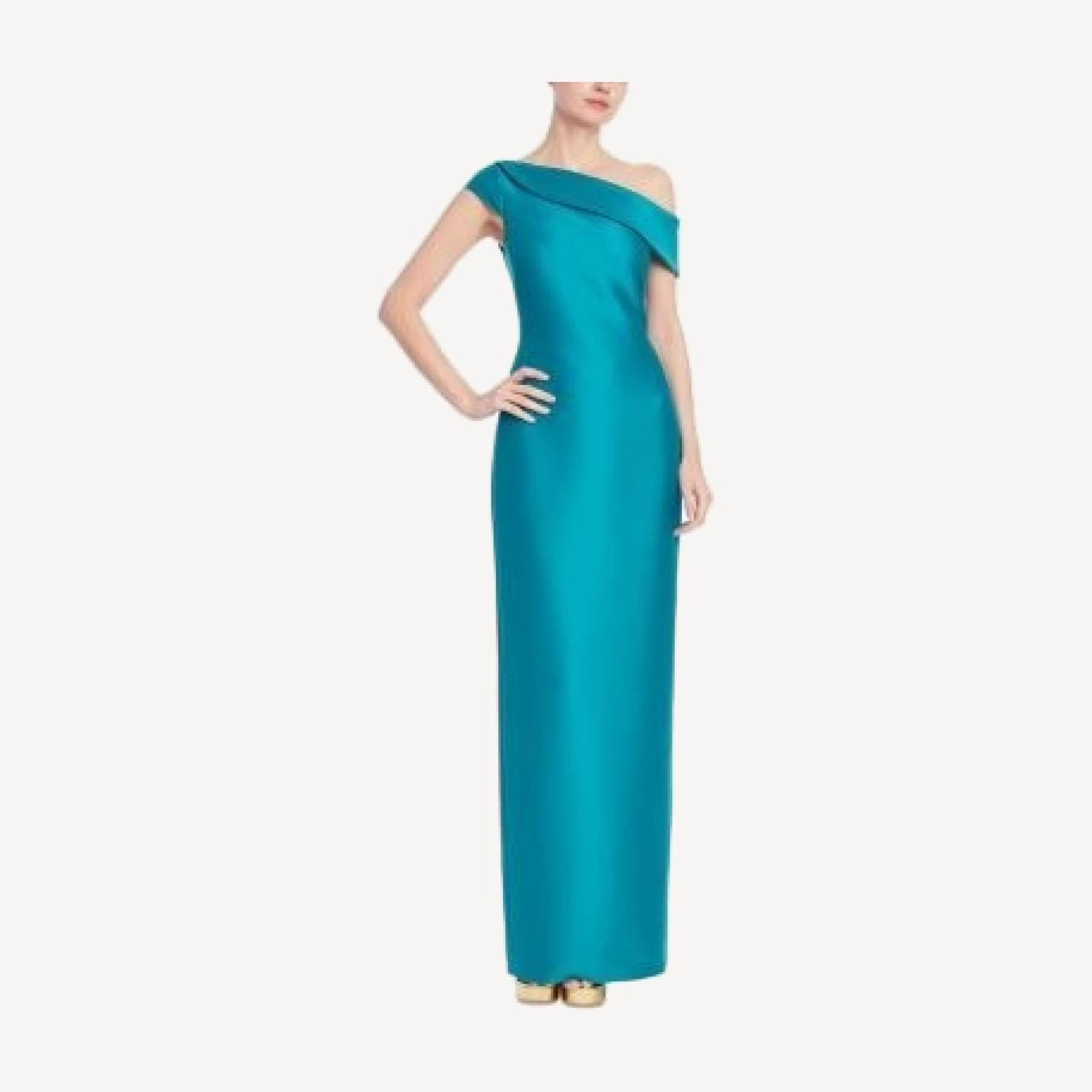 Badgley Mischka One Shoulder Gown