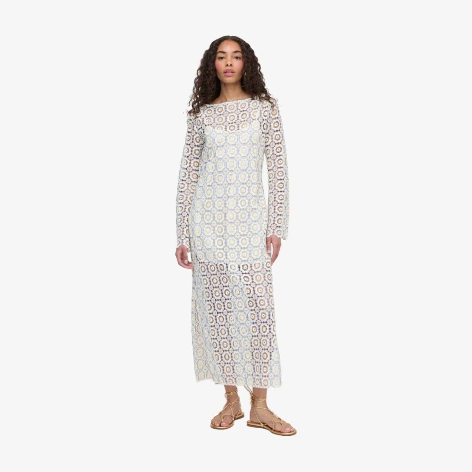 The Eliza Dress - Blue Dahlia Lace