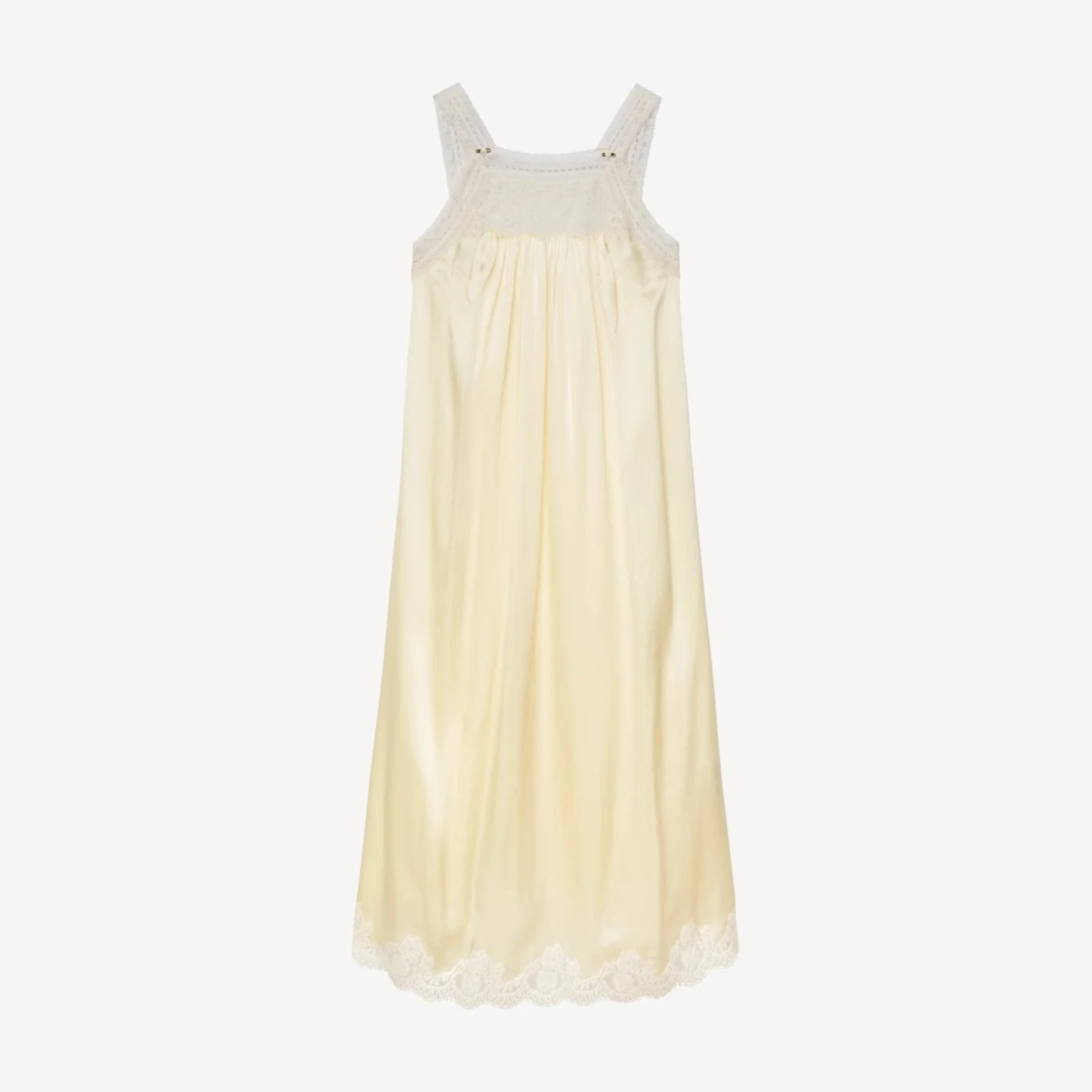 LUCIANE DRESS -- VANILLA