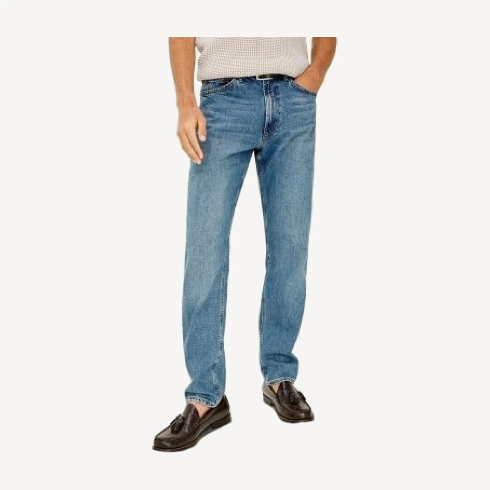 Rails Clayton Relaxed Fit Whiskered 32 Jeans in Heritage Indigo