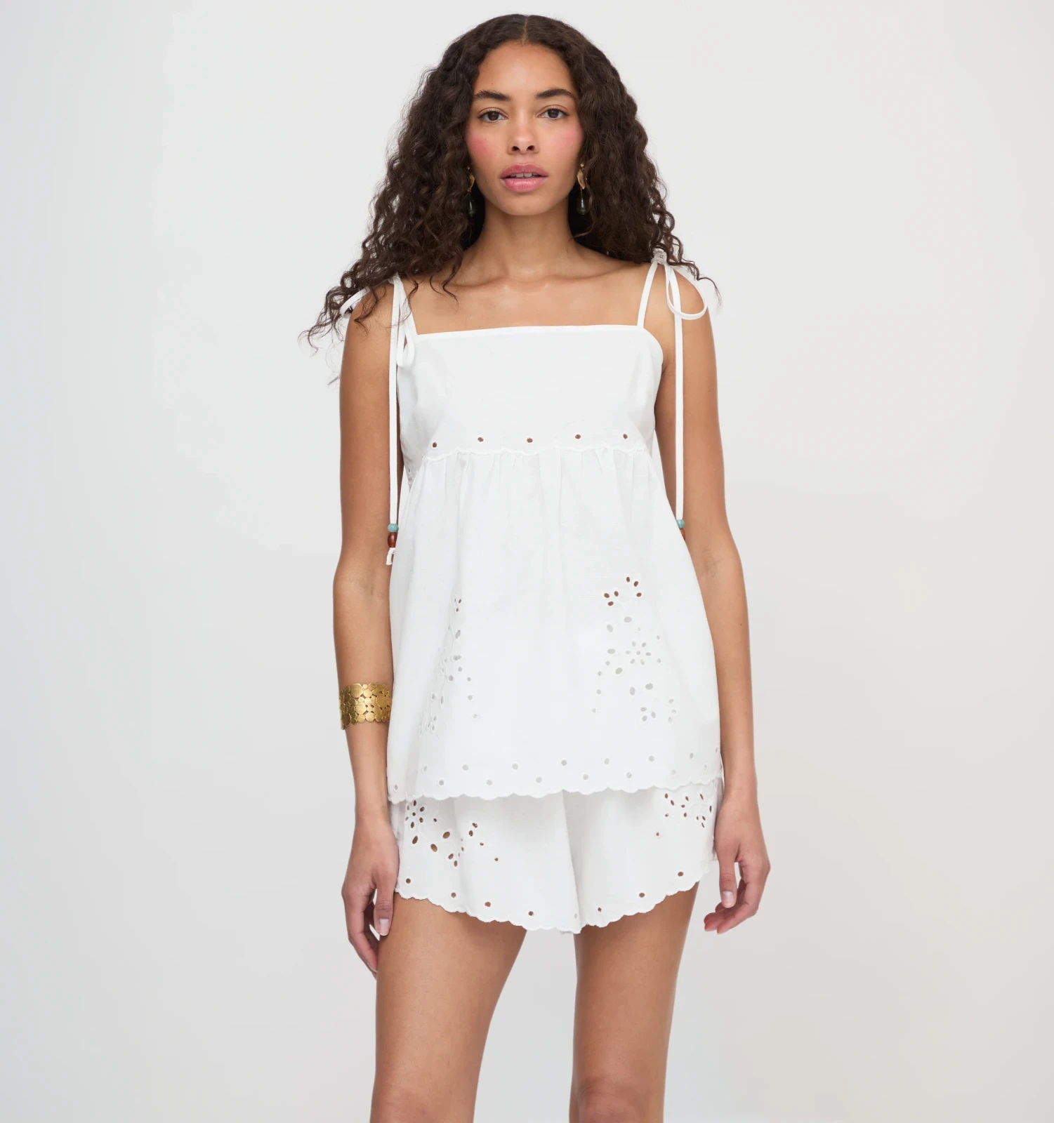 The Jessie Short - White Linen