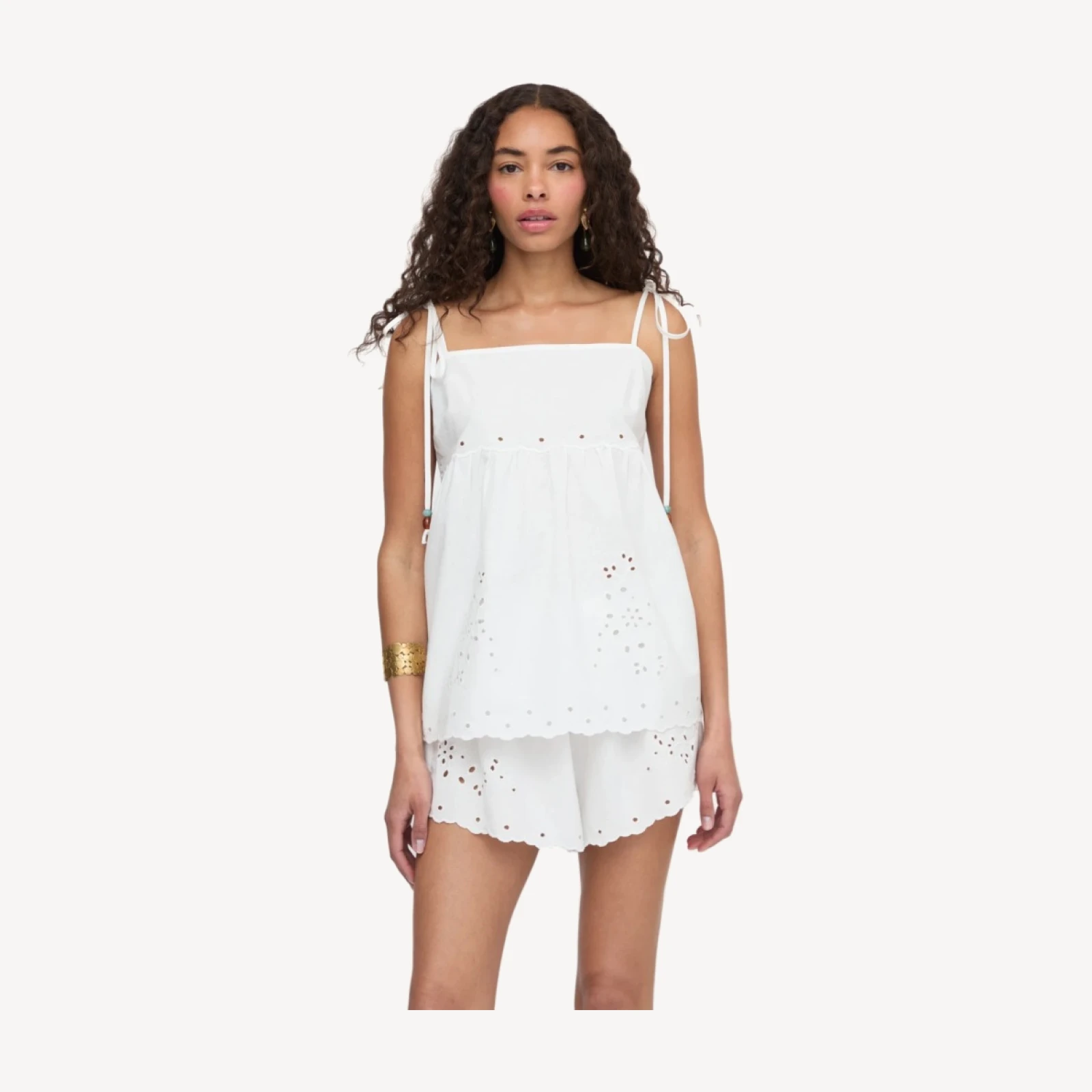 The Jessie Short - White Linen