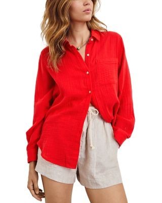 Rails Ellis Cotton Gauze Button Down Shirt