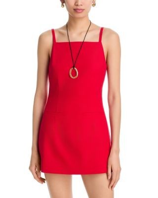 Aqua Britt Linen Blend Dress - Exclusive