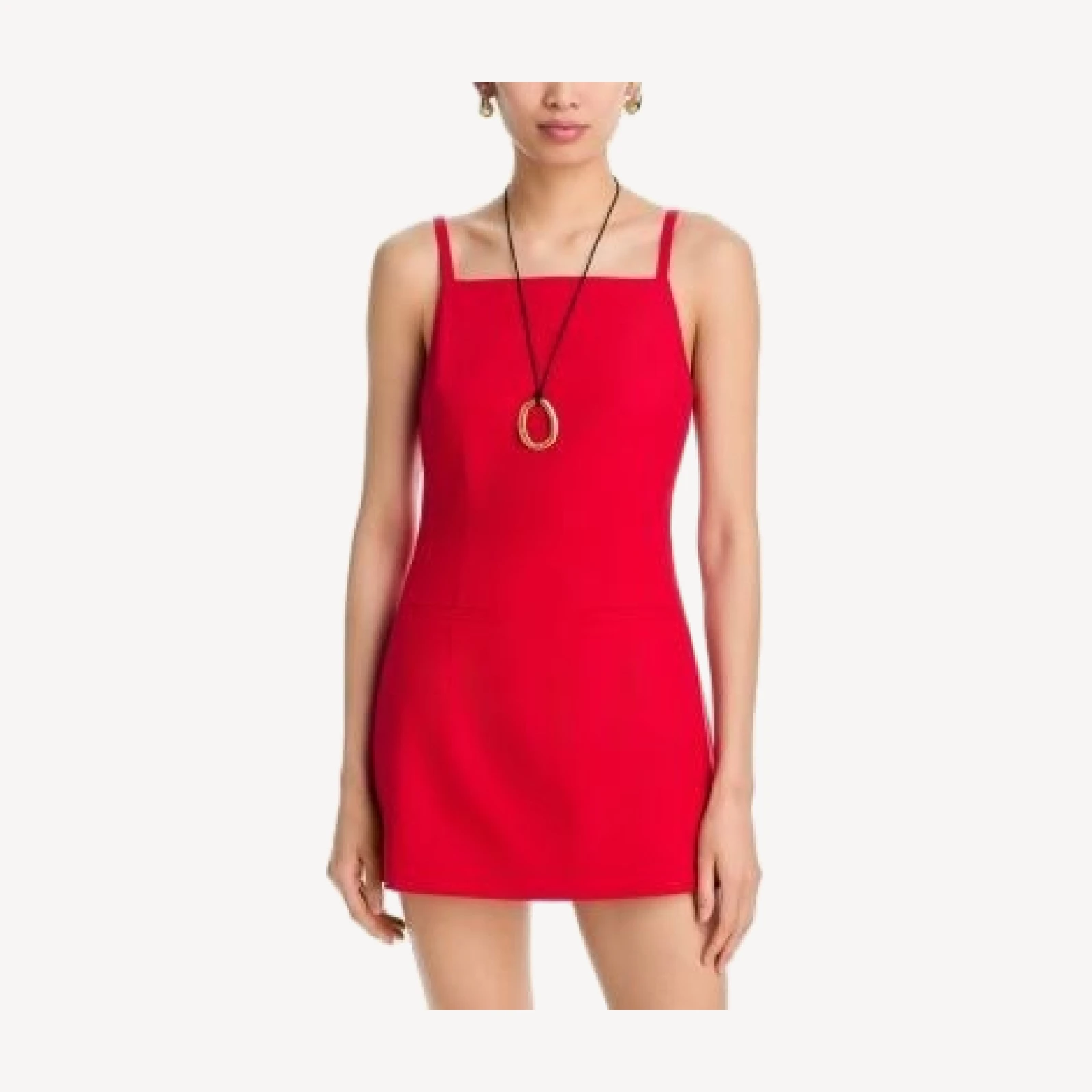 Aqua Britt Linen Blend Dress - Exclusive