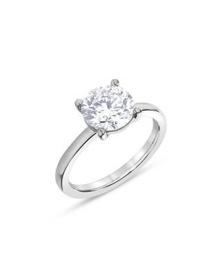 Bloomingdale's Fine Collection Certified Lab Grown Diamond Engagement Ring in 18K White Gold, 3.0 tcw