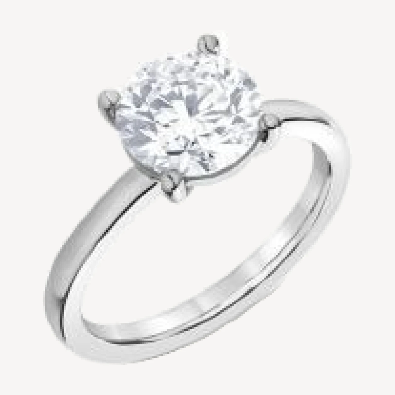 Bloomingdale's Fine Collection Certified Lab Grown Diamond Engagement Ring in 18K White Gold, 3.0 tcw