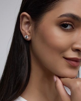 Bloomingdale's Fine Collection Certified Lab Grown Diamond Stud Earrings in 18K White Gold, 3.0 tcw