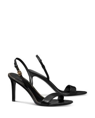 Tory Burch Women's Double T Buckle Heel Sandals