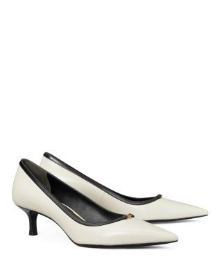 Tory Burch Women's Double T Buckle Kitten Pumps